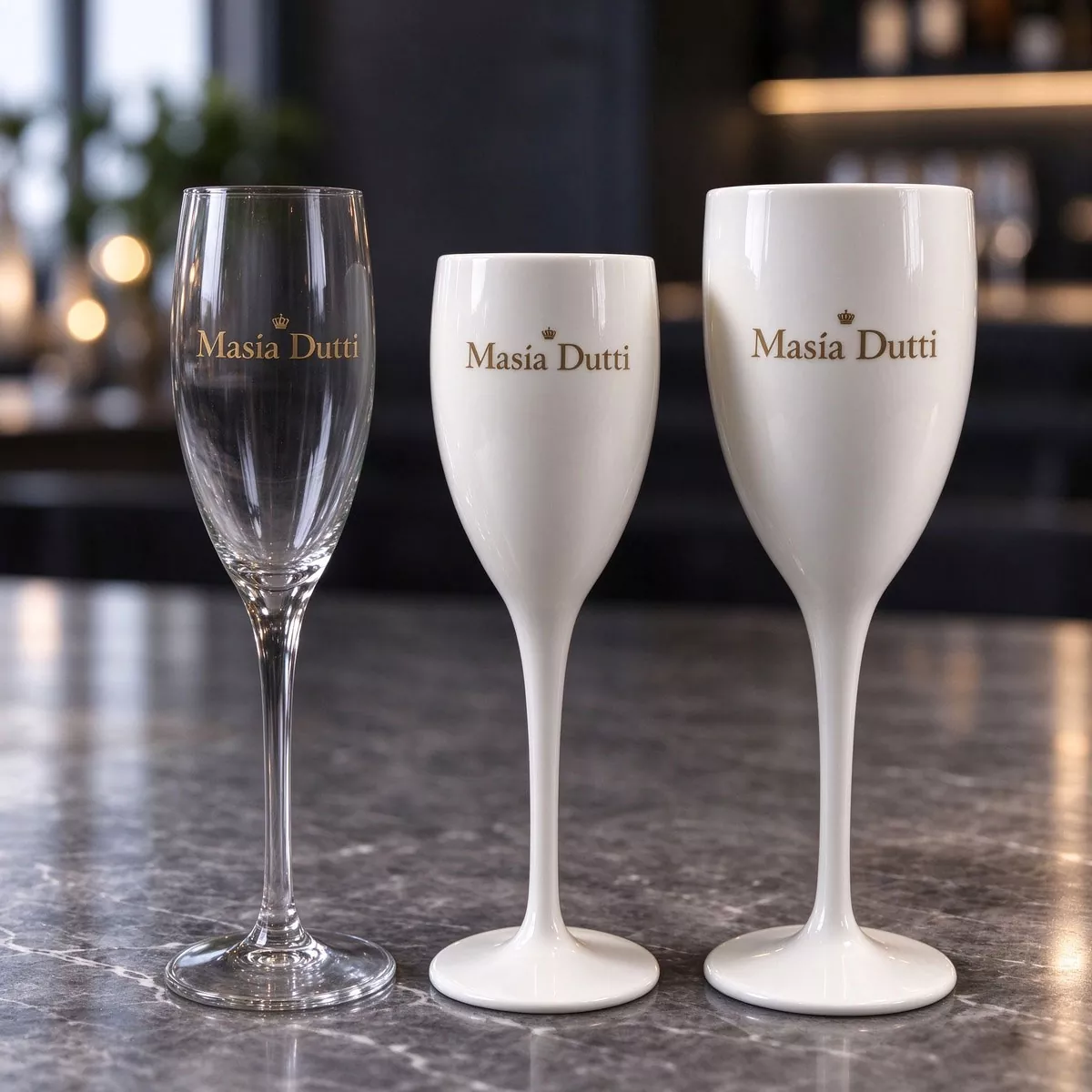 Plastic Champagne Flutes