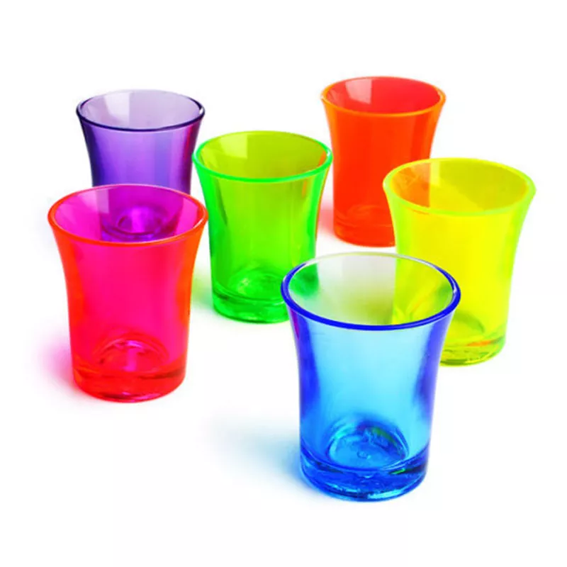Coloured Plastic Shot Glass