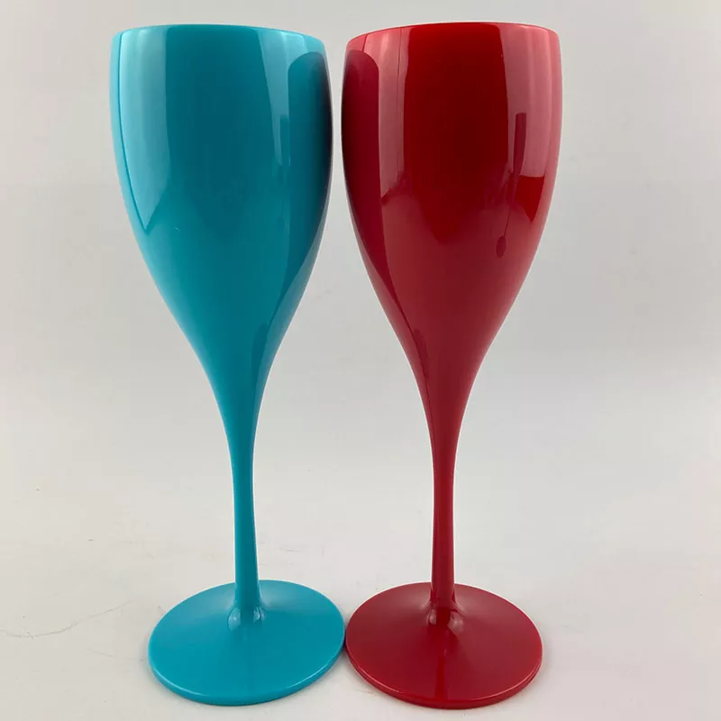 Unbreakable White Champagne Flutes