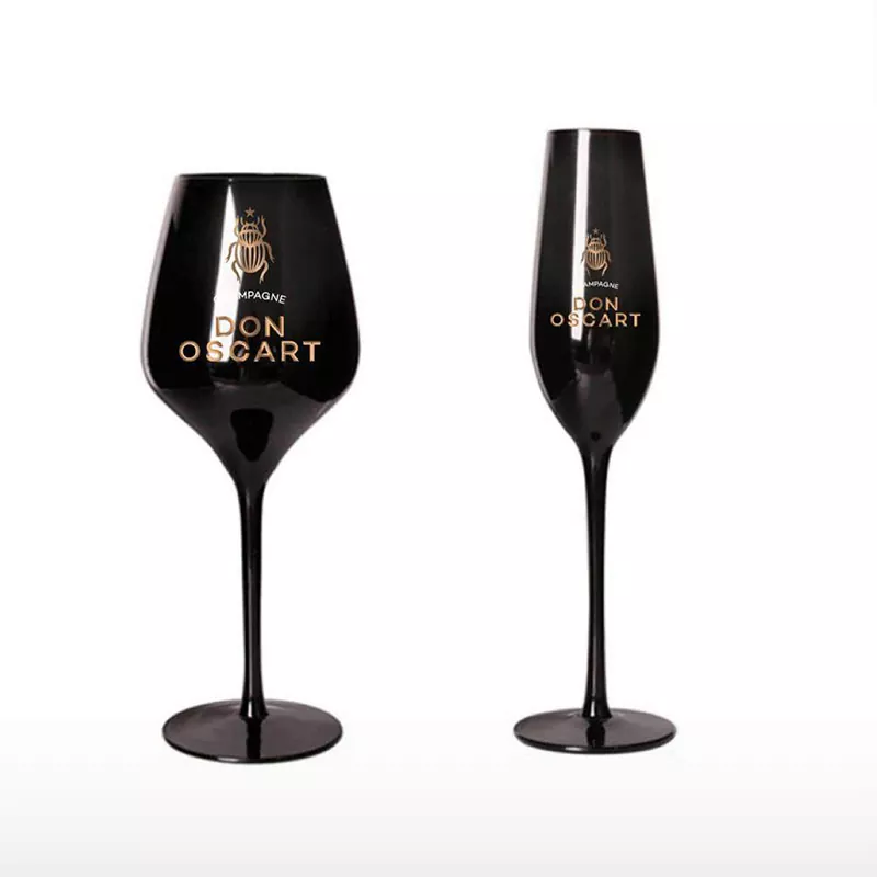 Unbreakable White Polycarbonate Champagne Flute
