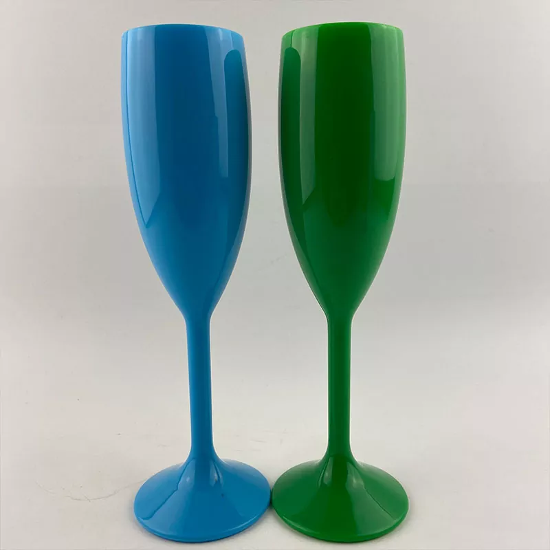 White Plastic Prosecco Champagne Flutes